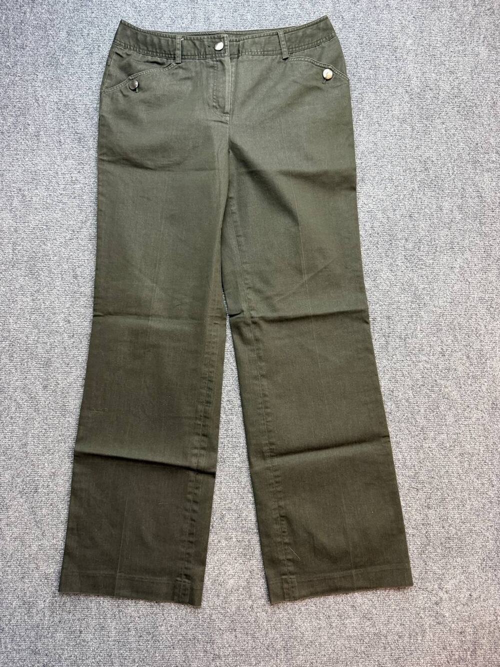 Vintage Y2K Willi Smith Kate Fit Women’s Size 6 Olive Green Straight Leg Pants